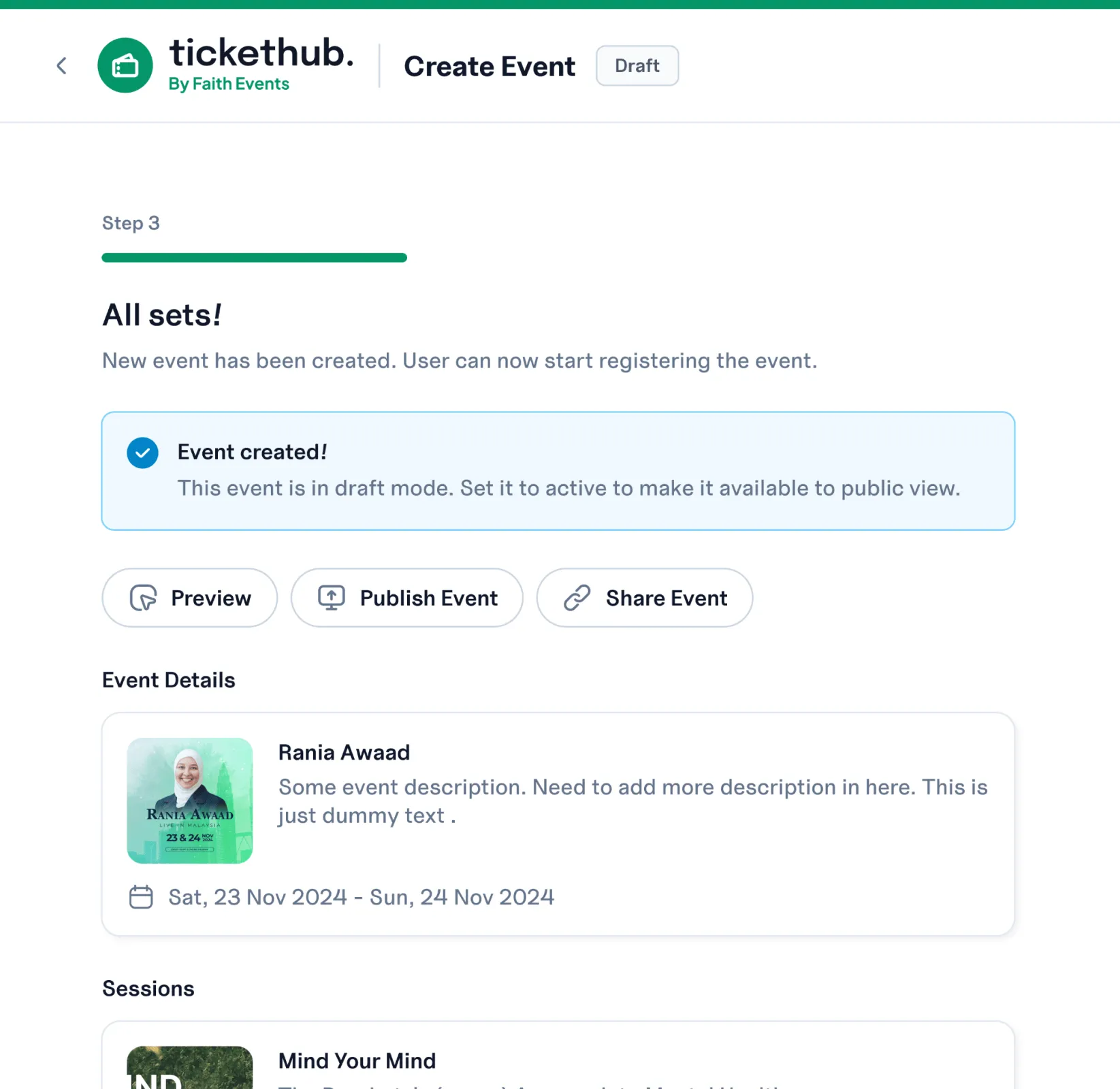 TicketHub by Faith Events screenshot 9